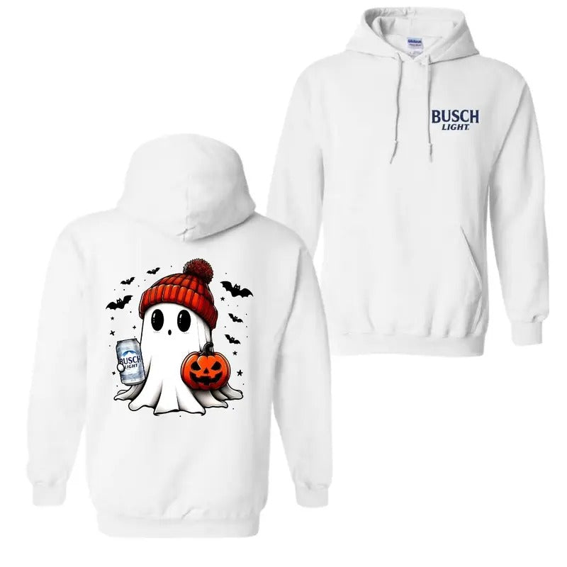 Busch Light Ghost Cute Pumpkin Halloween 2 Sided T-Shirt, Hoodie Trendy