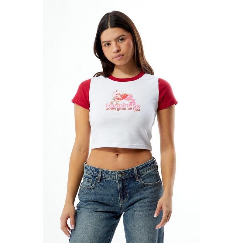 By Samii Ryan Women's Care Bears x Strawberry Shortcake Happiness Baby T-Shirt