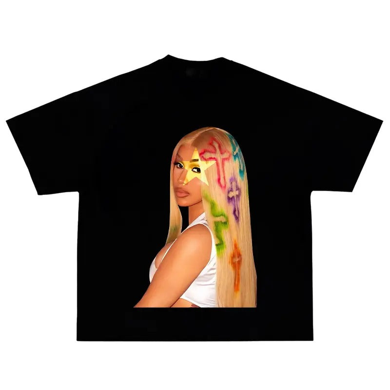 CA.RDIII Tee Trendy, 90s Vintage Rap Graphic Shirt.