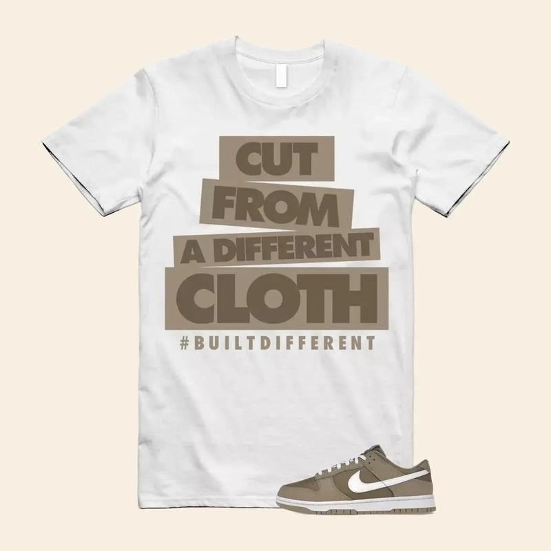 CLOTH T-Shirt to match N Dunk Low Judge Grey Brown White Graphic Tee