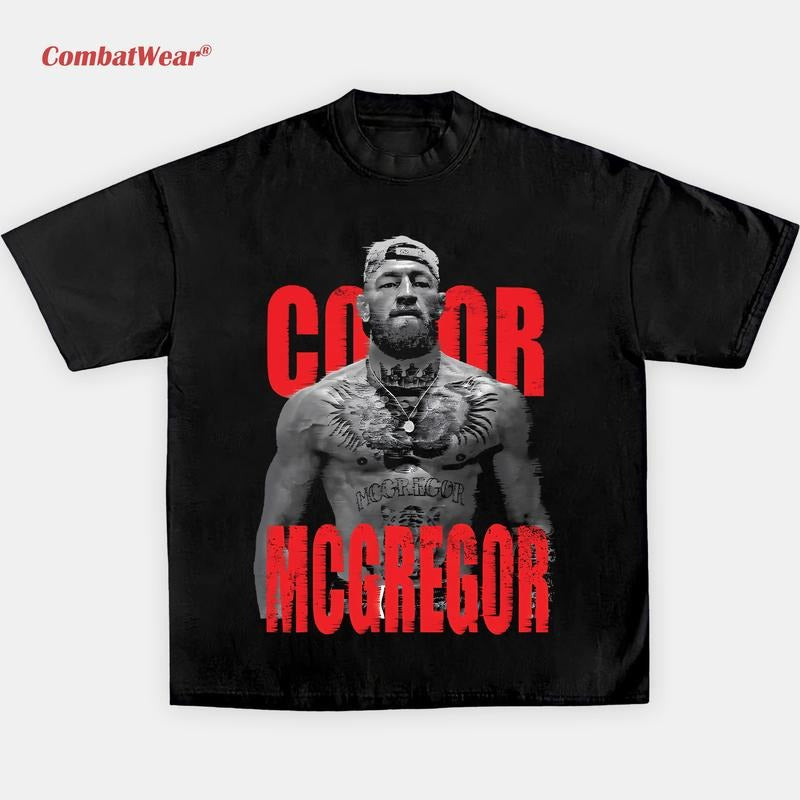 CONOR MCGREGOR TEE, Boxing T-shirt, UFC MMA Shirt, Gym Wear, Gift for Fighters, Sports Apparel