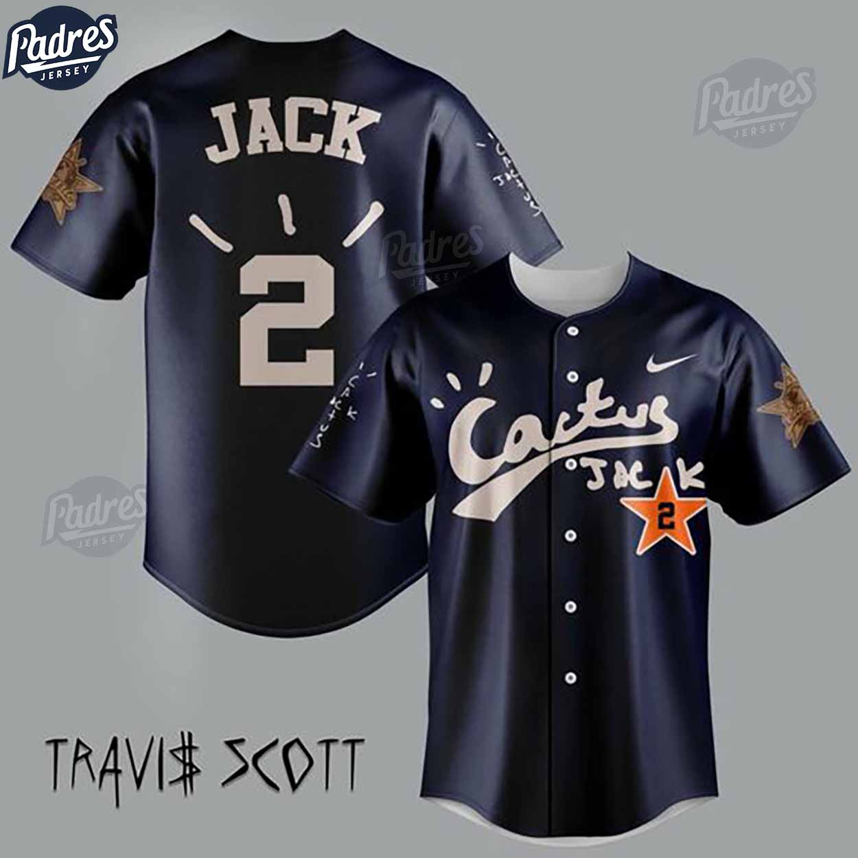 Cactus Jack Travis Scott Baseball Jersey - Padres Jersey Oasis: Elevate Your Baseball Style Game