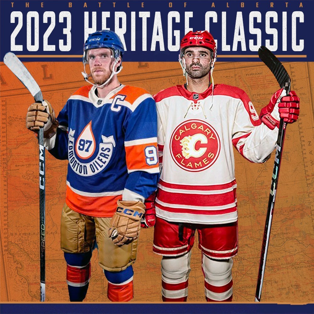 Calgary Flames 2023 Heritage Classic Style 2