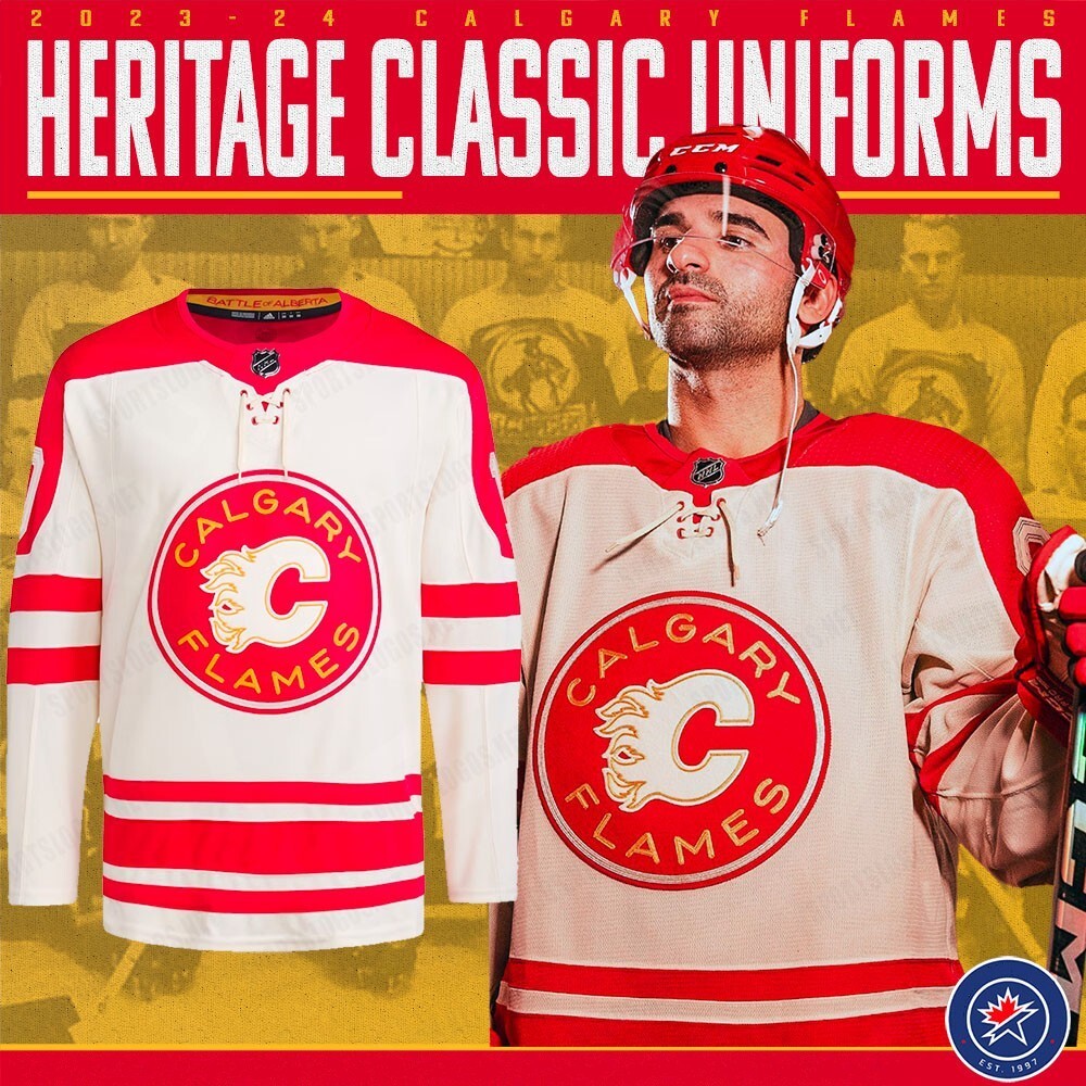 Calgary Flames 2023 Heritage Classic Style 4