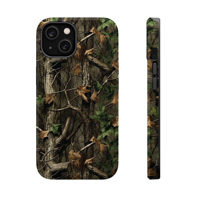 Camo Phone Case, Mag Safe Compatible, Magnetic Tough Cases