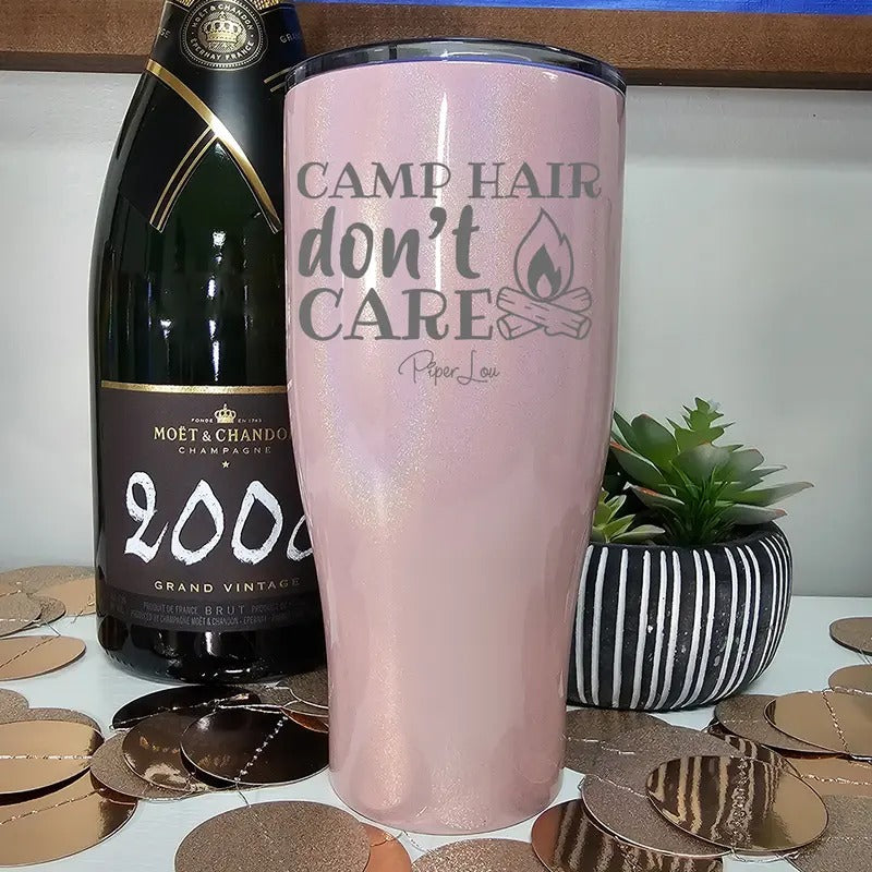 Camp Hair Don't Care Laser Etched Tumbler