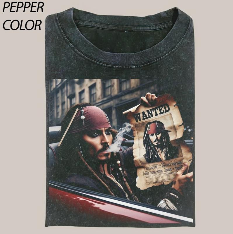 Captain's Warrant Funny Graphic Tees - Vintage Short Sleeve T-Shirt for Women - 100% Cotton - All Seasons - Menswear, Top