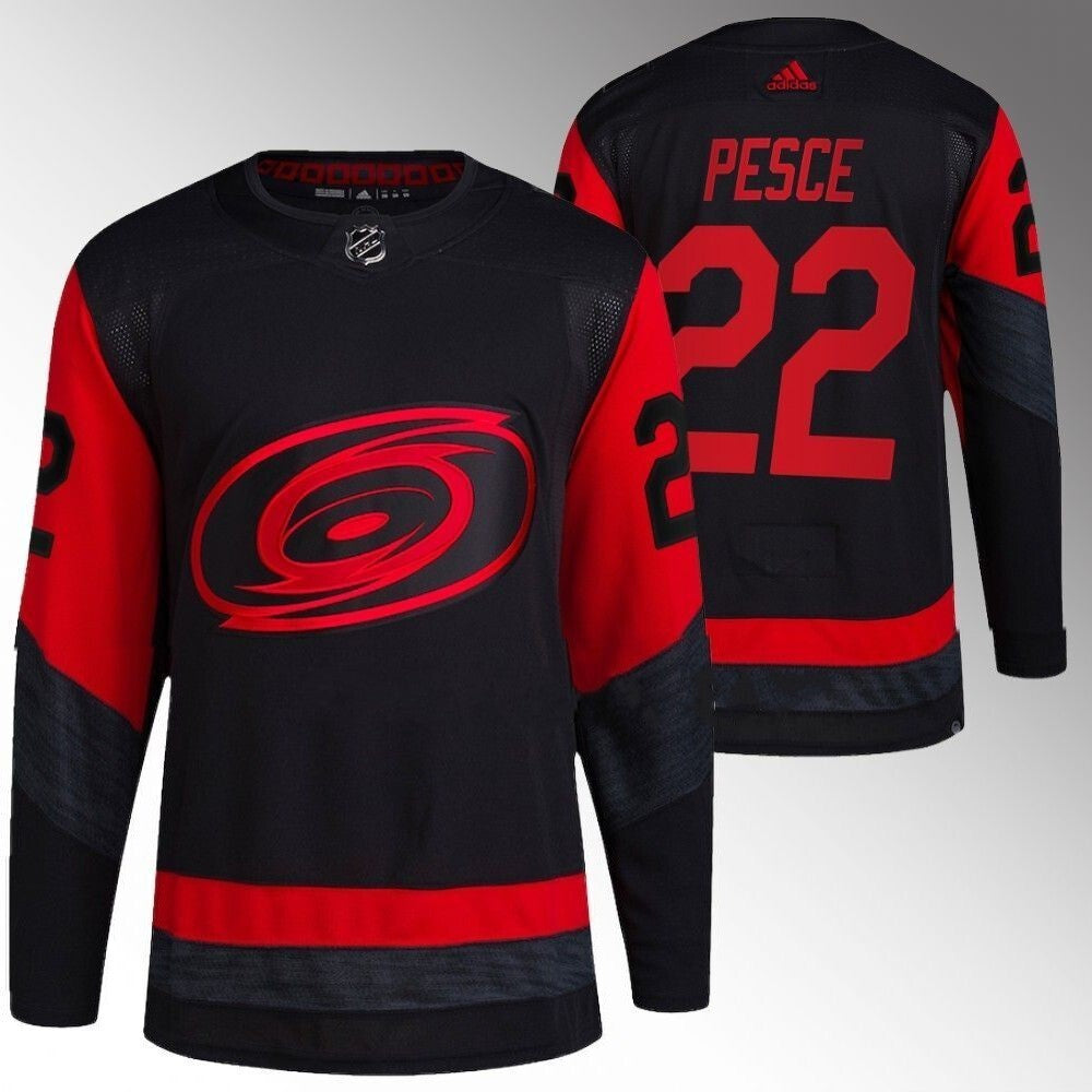 Carolina Hurricanes #22 Brett Pesce Black 2023 NHL Stadium Series Jersey