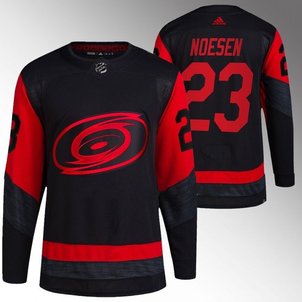 Carolina Hurricanes #23 Stefan Noesen Black 2023 NHL Stadium Series Jersey