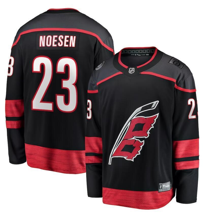 Carolina Hurricanes #23 Stefan Noesen Branded Home Breakaway Player Jersey - Black