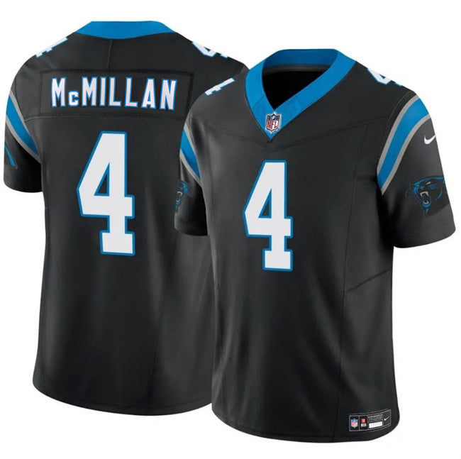 Carolina Panthers #4 Tetairoa McMillan Black 2025 Draft F.U.S.E. Vapor Limited