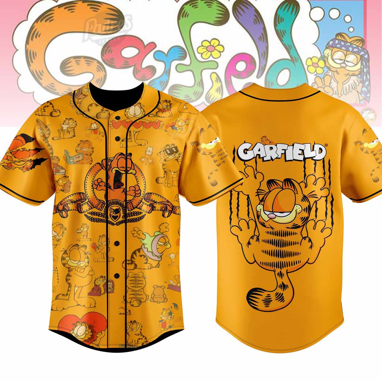 Cartoon Garfield Funny Art Baseball Jersey Style - Padres Jersey Oasis: Elevate Your Baseball Style Game