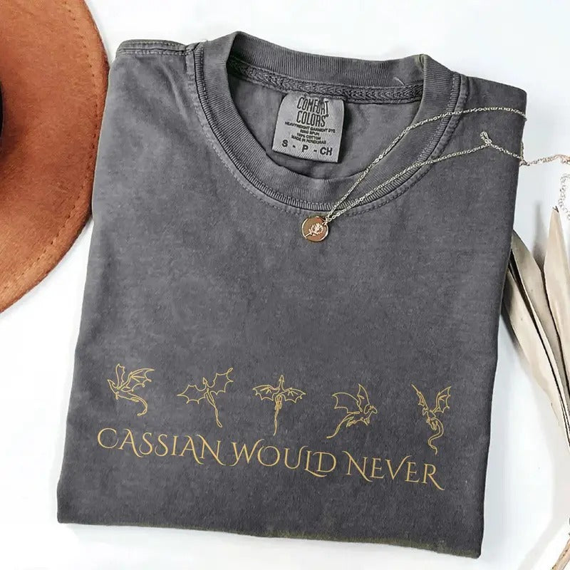 Cassian Would Never Shirt, ACOTAR T-Shirt, Book Lovers Shirt, Cassian Shirt, Bookish Tee, Night Court Merch, Velaris T-Shirt