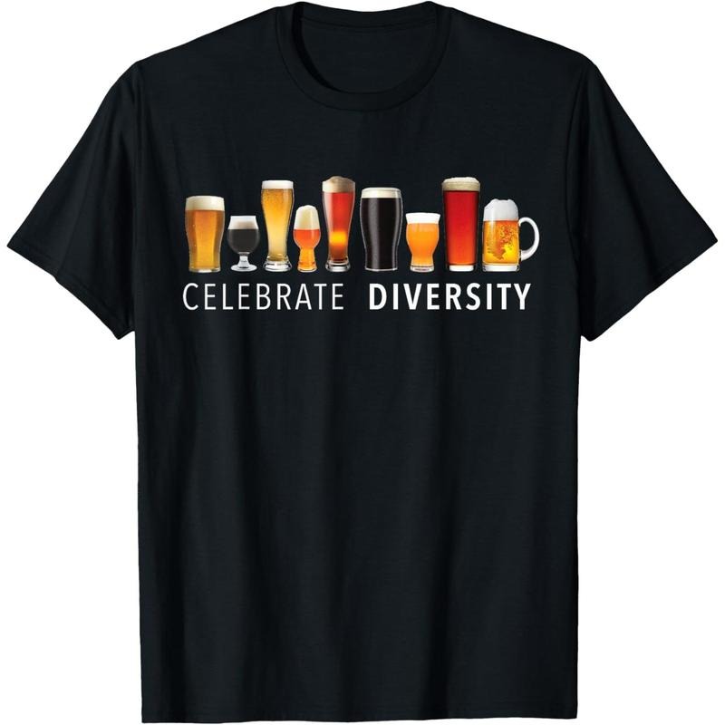 Celebrate Diversity Craft Beer Drinking T-Shirt T-Shirt made in us