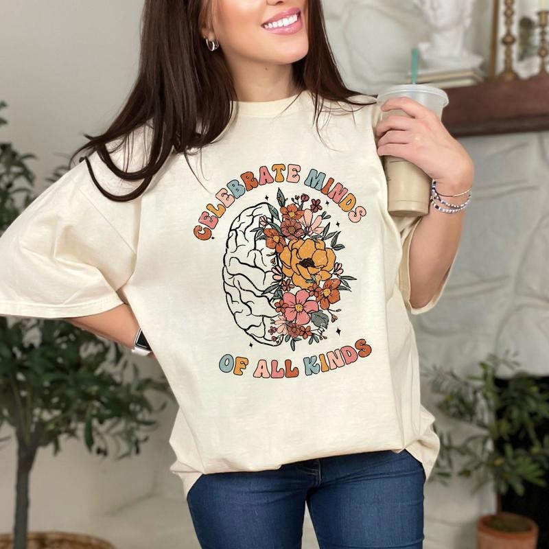 Celebrate Minds of All Kinds Shirt, Neurodiversity Shirt, Teacher Apparel, Education Support Tee, BCBA
