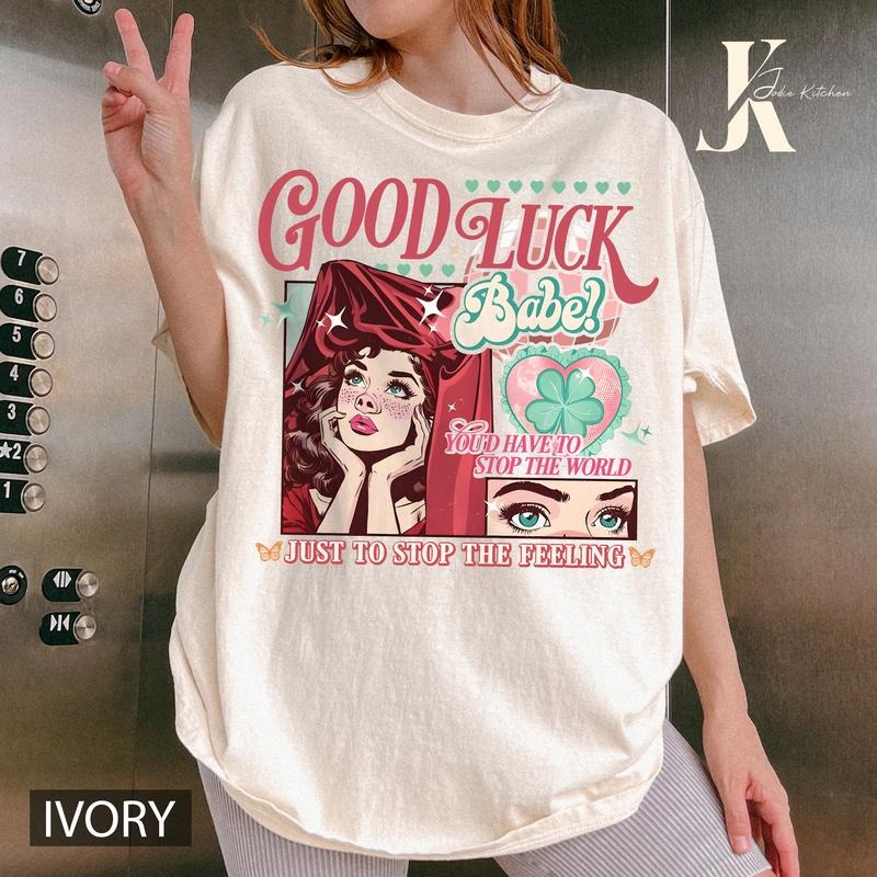 Chappell Roan T-shirt Good Luck Babe, Good Luck Babe Shirt, Rise And Fall Of A Midwest Princess, Chappell Roan Pizza Hot To Go, Good Luck Babe, Midwest Princess Tour