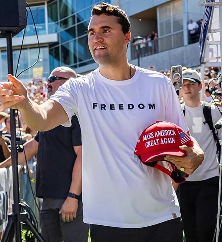 Charlie Kirk Freedom Justice Shirt, Charlie Kirk Quote Turning Point Shirt, Pray for Charlie R.I.P Tee , Global Trending Outfits