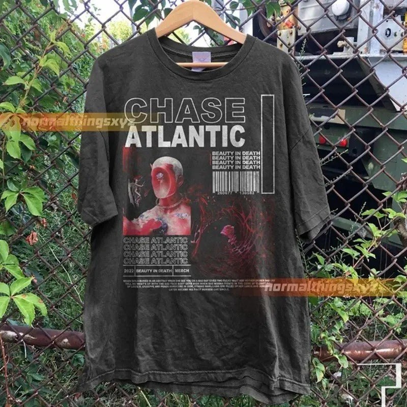 Chase Atlantic Vintage 90s T-Shirt, Chase Atlantic Beauty In Death Shirt, Chase Menswear Top