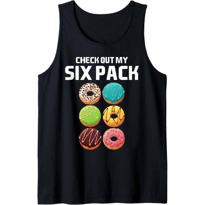 Check Out My Six Pack Donut Tank Top T-Shirts, Hoodie, Sweatshirt | WearSparks.com