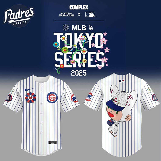 Chicago Cubs Baseball Jersey Takashi Murakami x World Tour Tokyo Series - Padres Jersey Oasis: Elevate Your Baseball Style Game