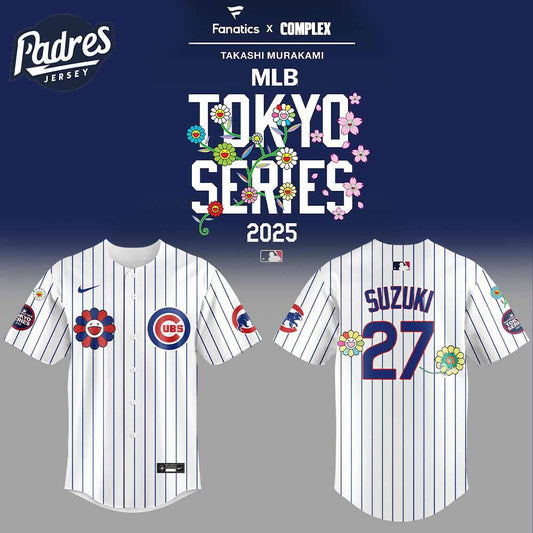 Chicago Cubs MLB World Tour Tokyo Series 2025 Baseball Jersey - Padres Jersey Oasis: Elevate Your Baseball Style Game