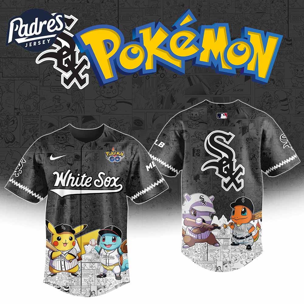 Chicago White Sox x Pokemon Go Special Edition Baseball Jersey - Padres Jersey Oasis: Elevate Your Baseball Style Game