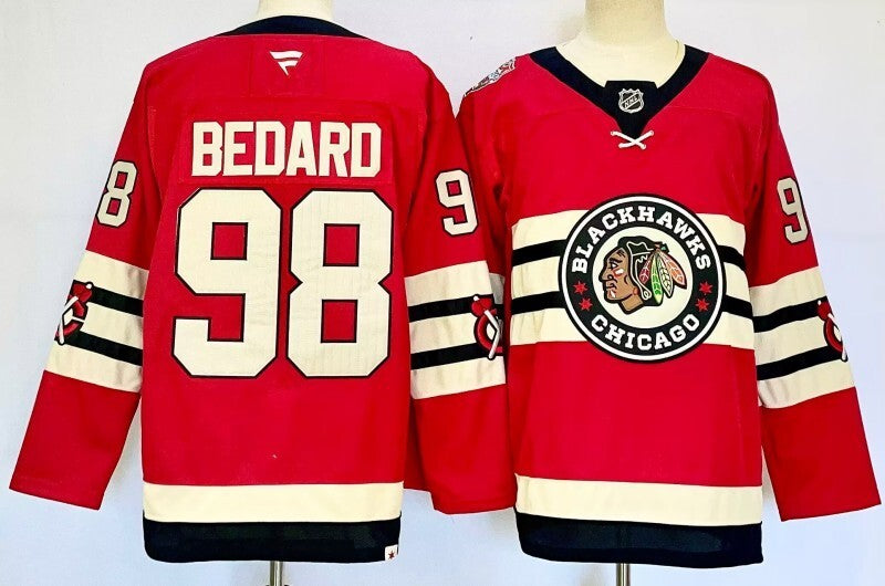 Chicago Blackhawks #98 Connor Bedard Style 1