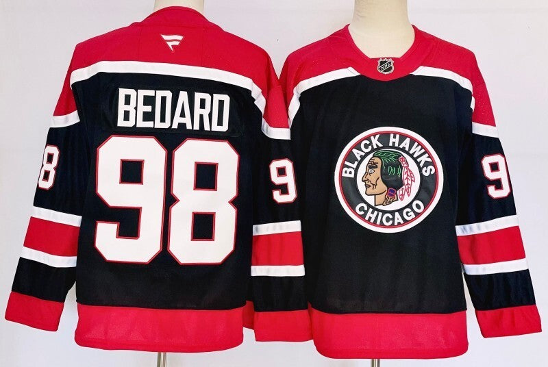 Chicago Blackhawks #98 Connor Bedard Style 4