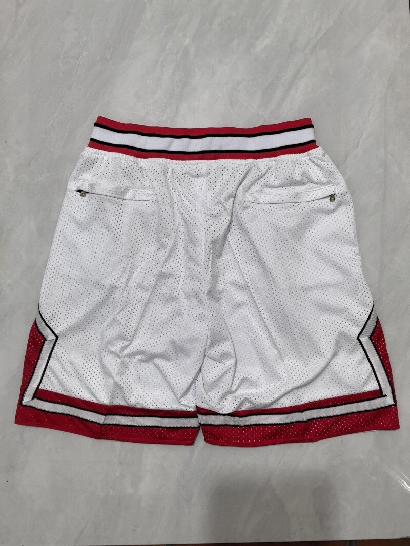 Chicago Bulls Bulls White Retro Shorts Style 3