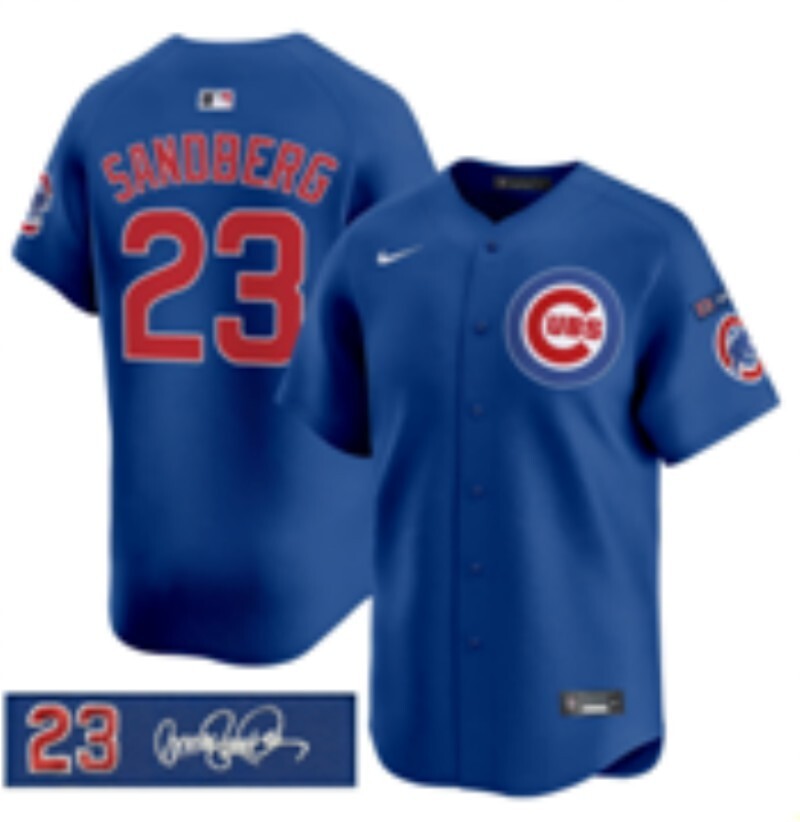 Chicago Cubs #23 Ryne Sandberg Cubs Adult Style 7