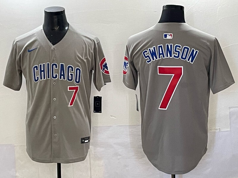 Chicago Cubs #7 Dansby Swanson Cubs Adult