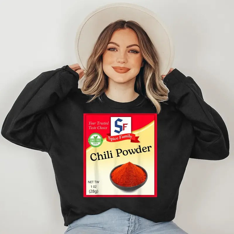 Chili Powder Condiment Costume Holiday Spice Costumes Sweatshirt