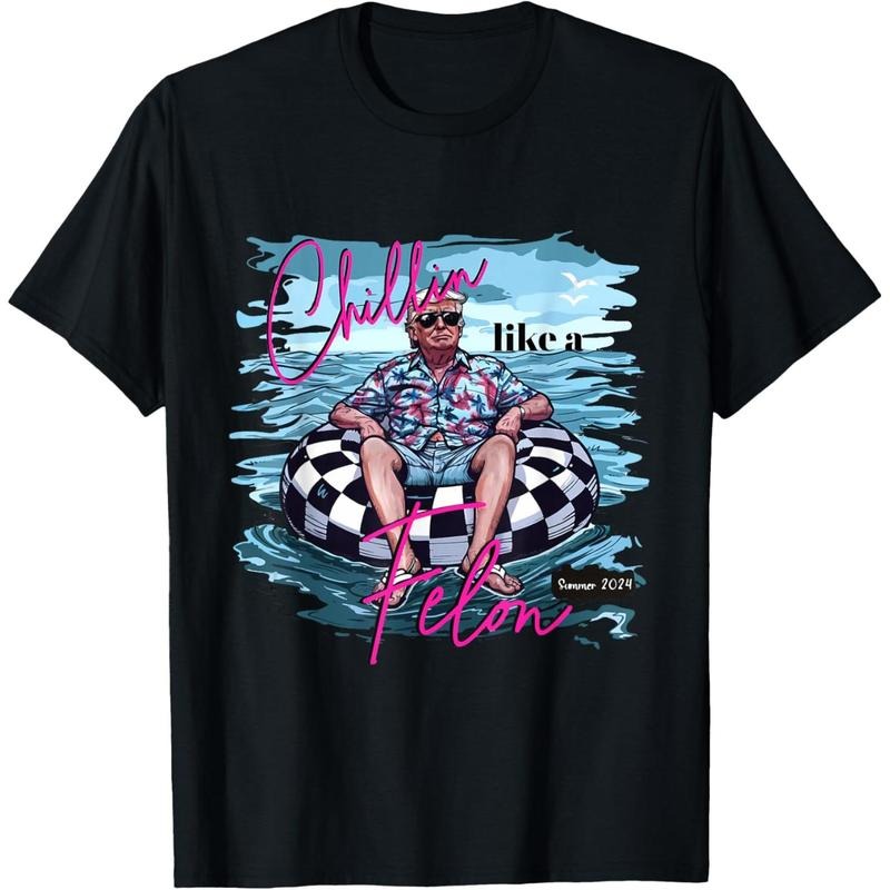 Chillin Like Trump For President 2024 T-Shirt made in usa