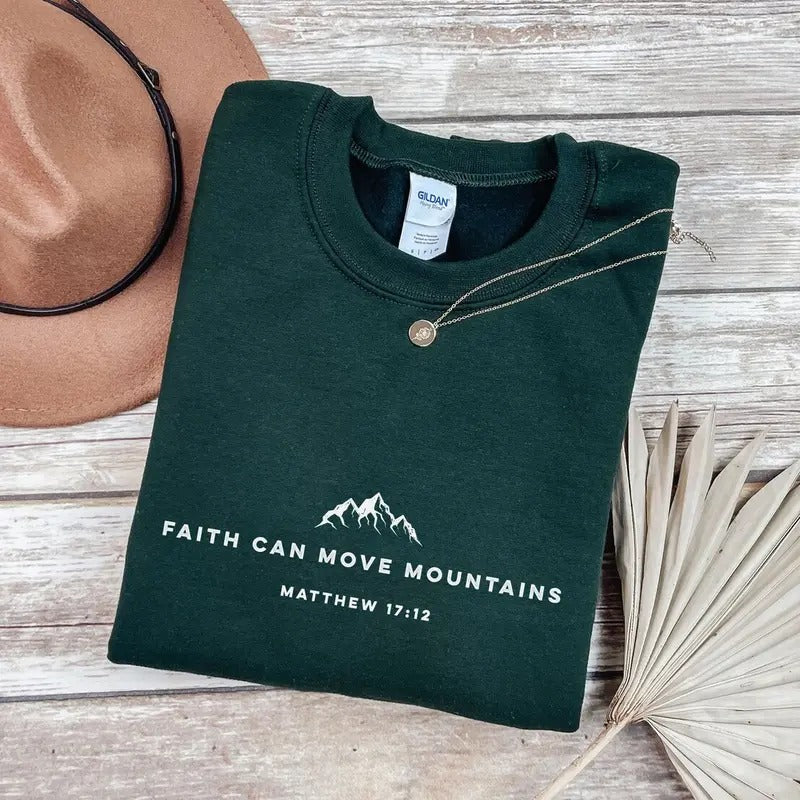 Christian Crewneck Sweatshirt, Bible verse sweatshirt, Christian sweaters Cotton T-Shirts, Hoodie | WearSparks.com