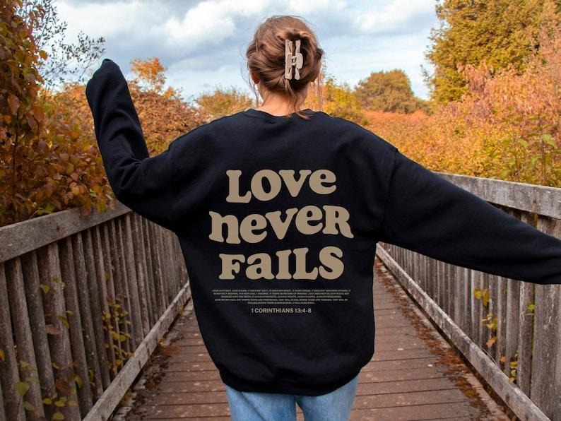 Christian Sweatshirt Jesus Apparel Christian Crewneck Aesthetic Christian Apparel Christian Clothing Bible Verse Shirt Christian Hoodie