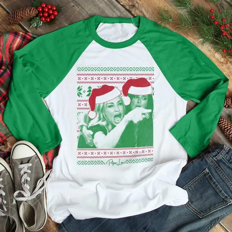 Christmas | Woman Yelling At Cat Christmas Apparel