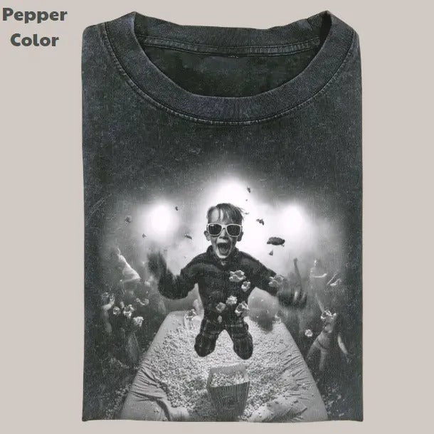 Christmas Home Alone Vintage Graphic Tee, Kevin Party T-Shirt, Movies Tee, Unisex Meme Cringe Funny Dumb Shirt, Menswear Womenswear Streetwear