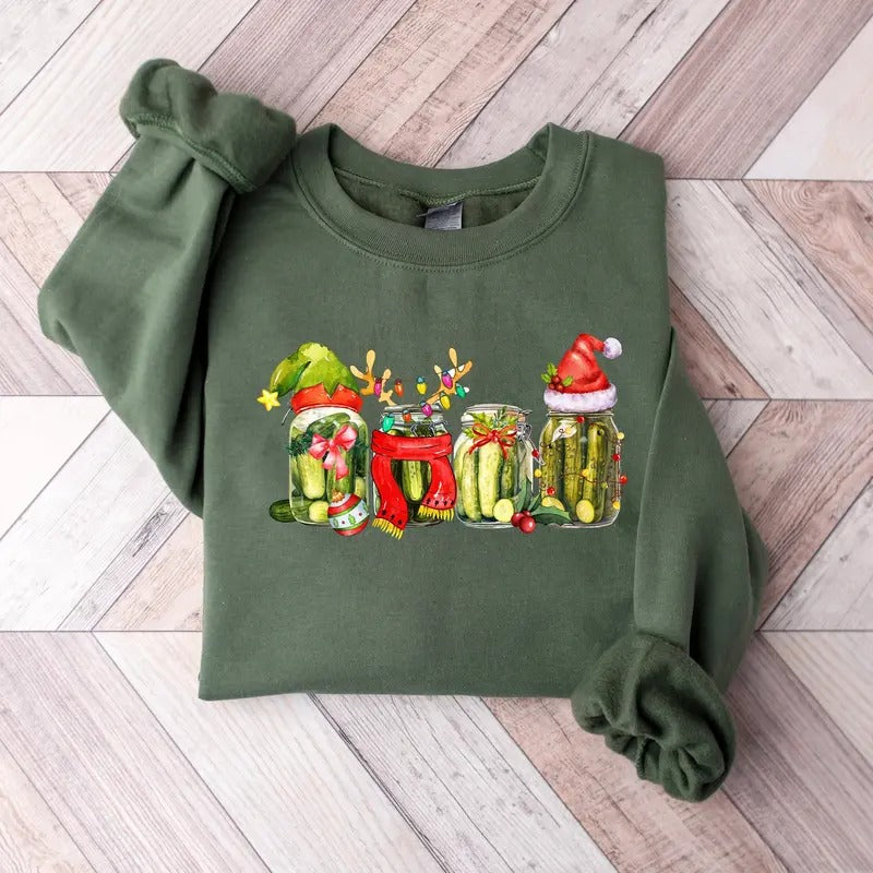 Christmas Pickle, Funny Christmas Pickle Shirt, Retro Canned Pickles Shirt, Pickle Lover Shirt, Christmas Gifts, Pickle Shirt, Xmas Shirt Christmas Gift Idea 2024, Gift For Him, Gift For Her