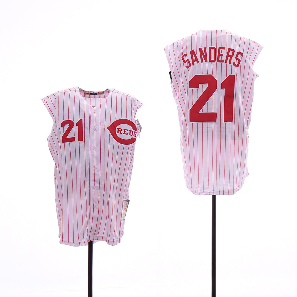 Cincinnati Reds #21 Deion Sanders Style 6