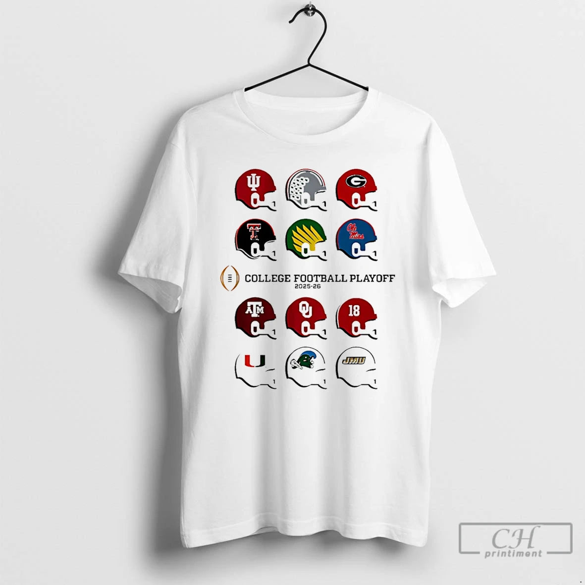 Classic 2025 College Football Playoff Field Toy Team Helmets