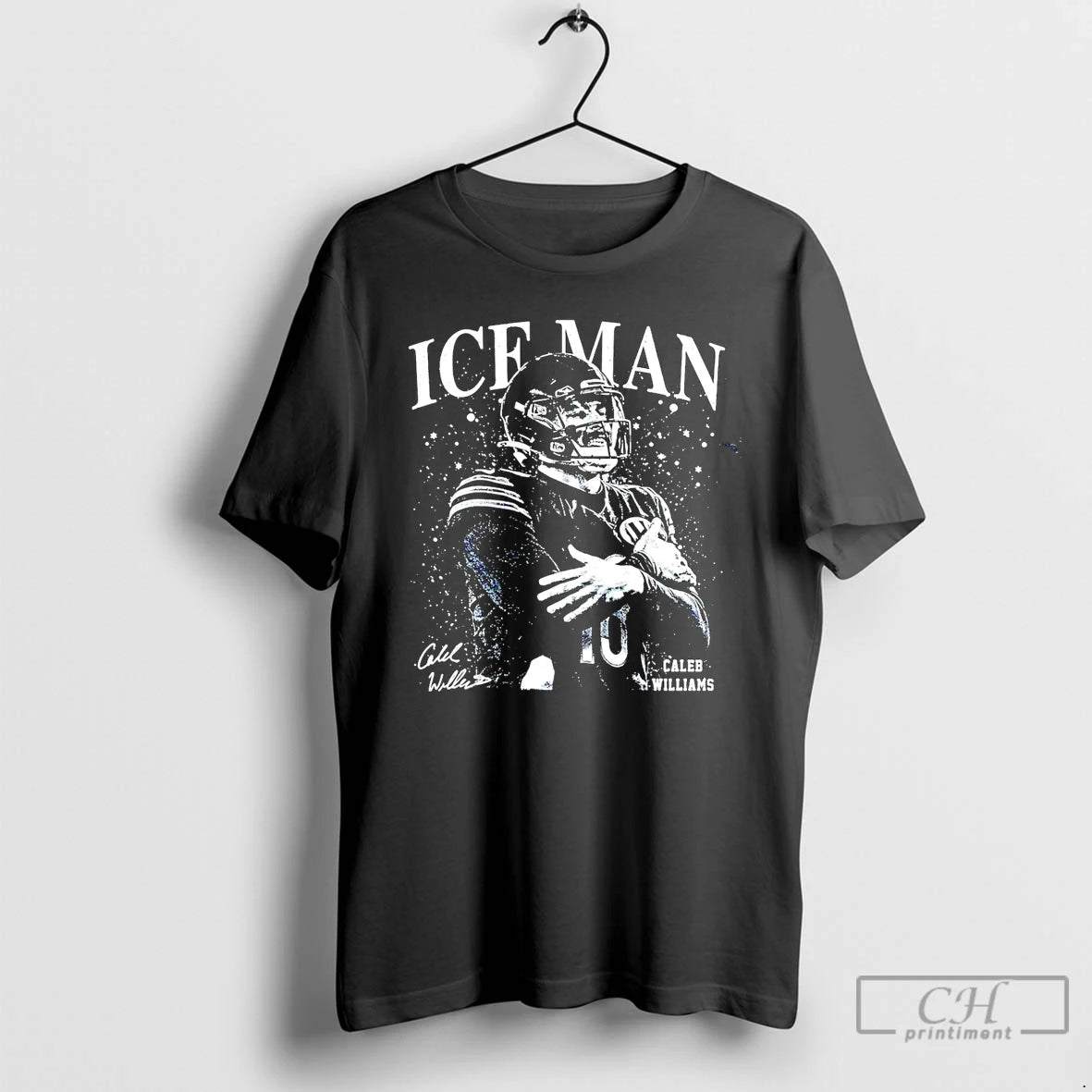 Classic Caleb Williams Ice Man Chicago Bears Signature Retro