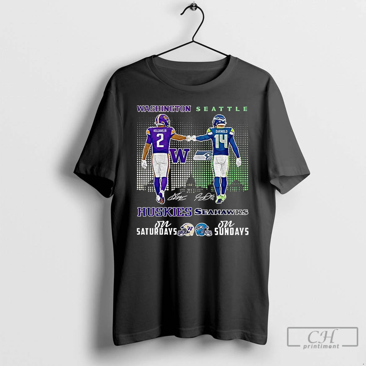 Classic Demond Williams Jr Washington Huskies Vs Sam Darnold Seattle Seahawks On Saturday On Sundays