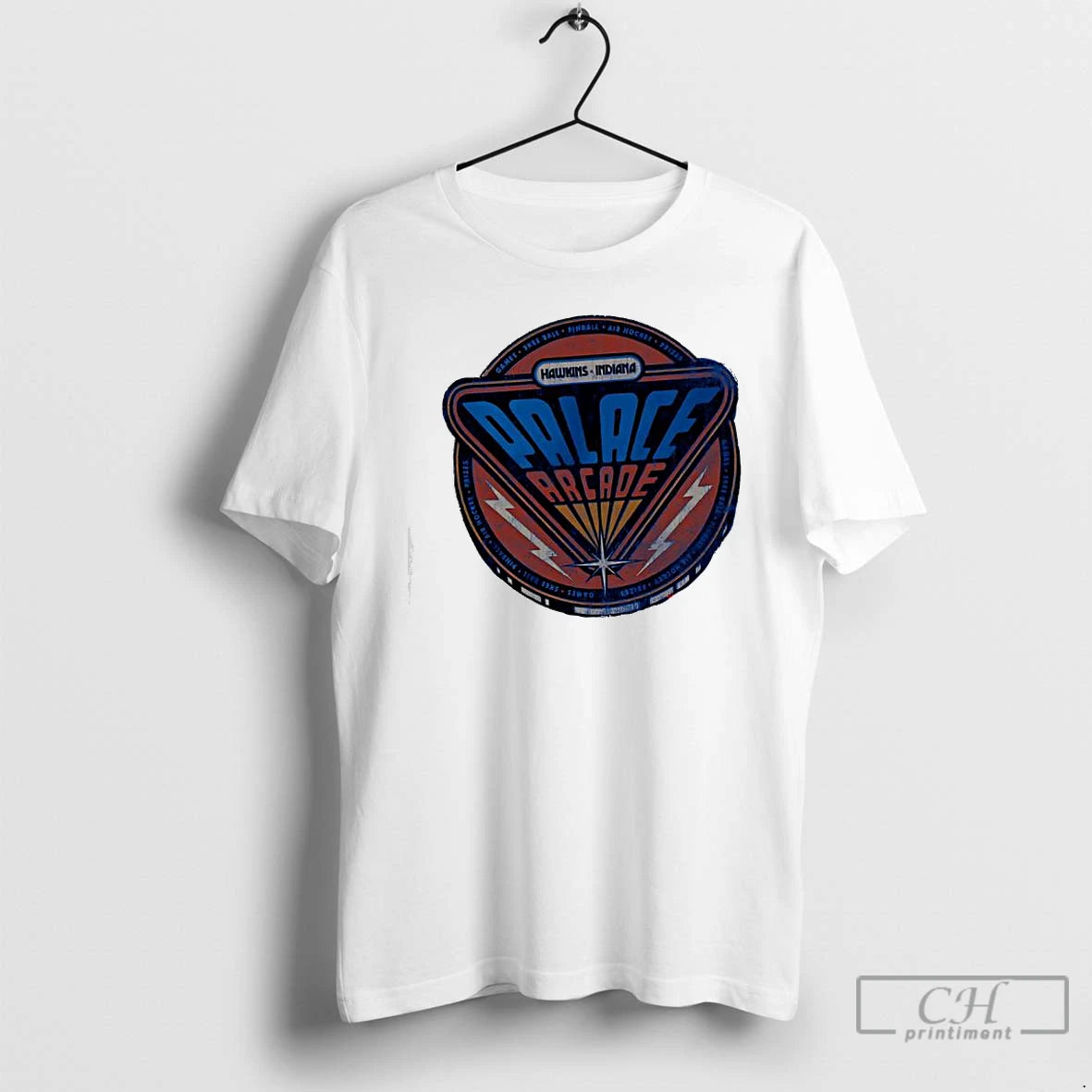 Classic Hawkins Indiana Palace Arcade Graphic