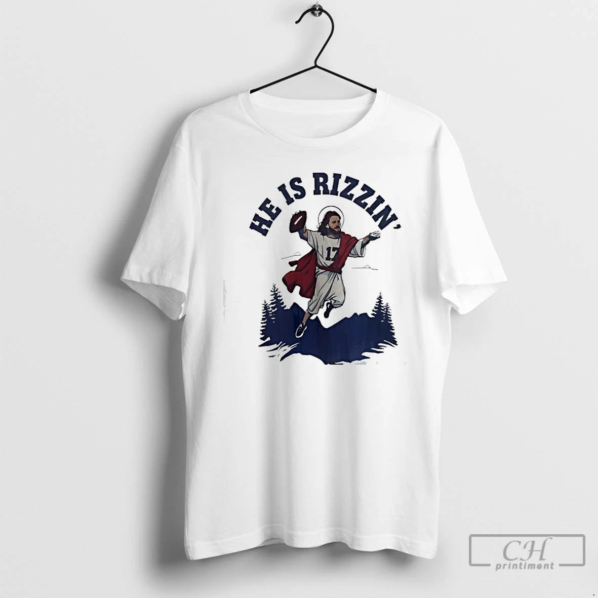 Classic Josh Allen 17 He Is Rizzin Jesus Buffalo Bills Graphic