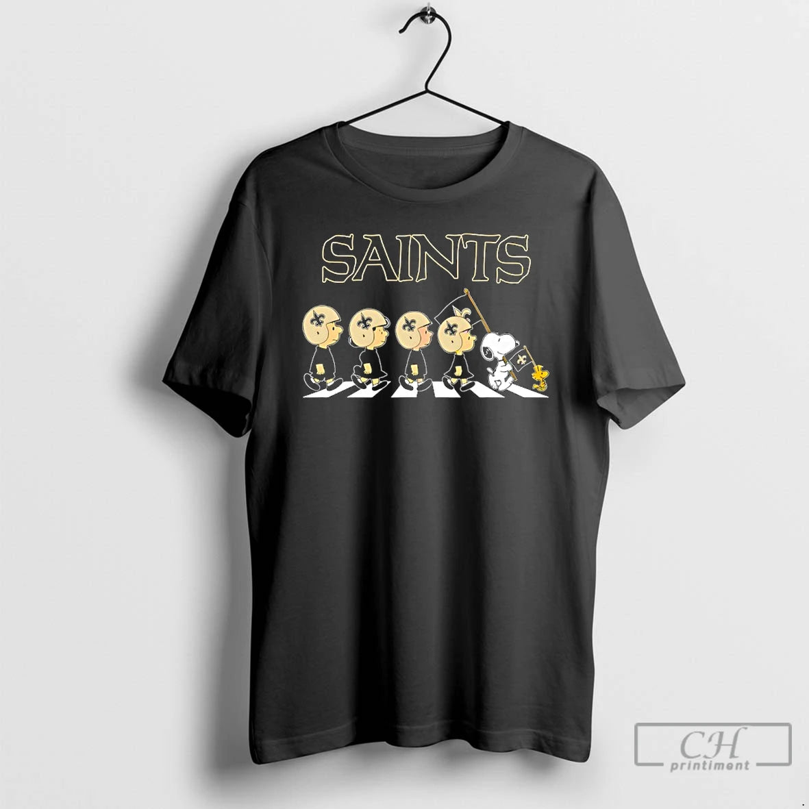 Classic New Orleans Saints X Peanuts Snoopy Abbey Road