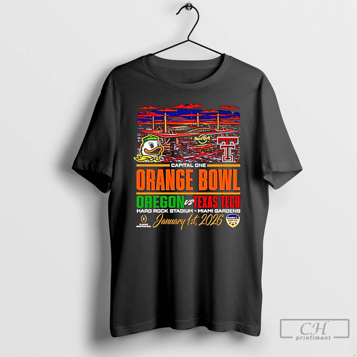 Classic Oregon Ducks Vs Texas Tech Orange Bowl Capital One
