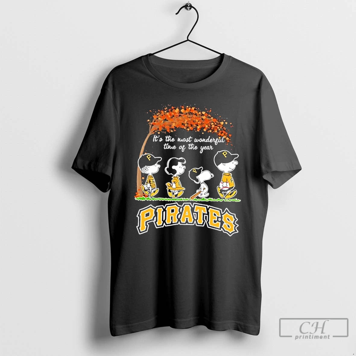 Classic Pittsburgh Pirates X Peanuts Snoopy And Friends Autumn Its The Most Wonderful Time Of