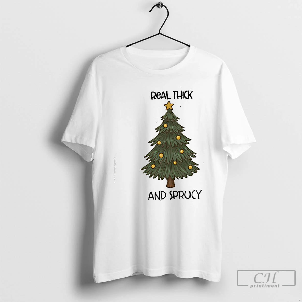 Classic Real Thick And Sprucy Christmas T-Shirts, Hoodie, Sweatshirt | WearSparks.com