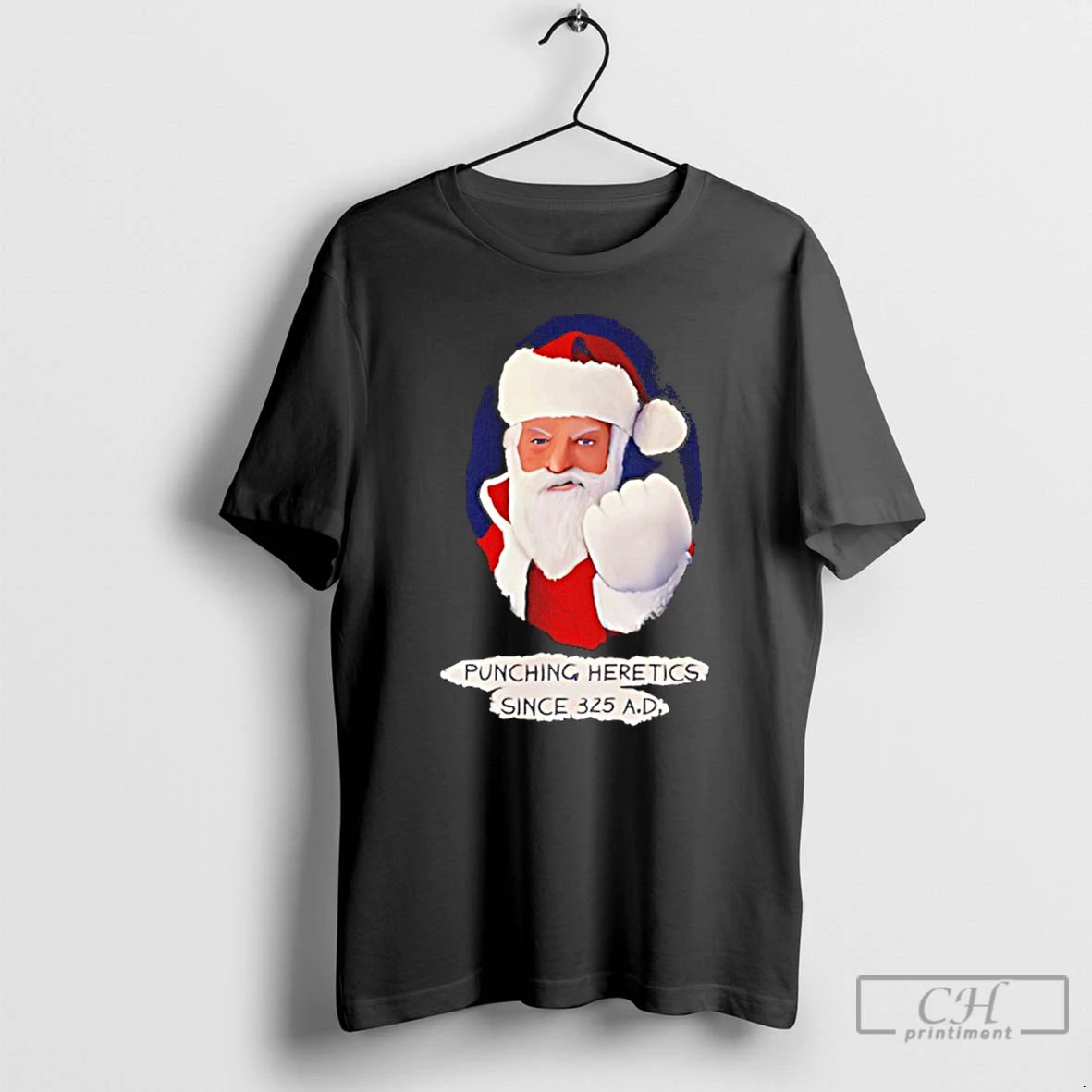 Classic Santa Punching Heretics Since 325 Ad Christmas T-Shirts, Hoodie, Sweatshirt | WearSparks.com