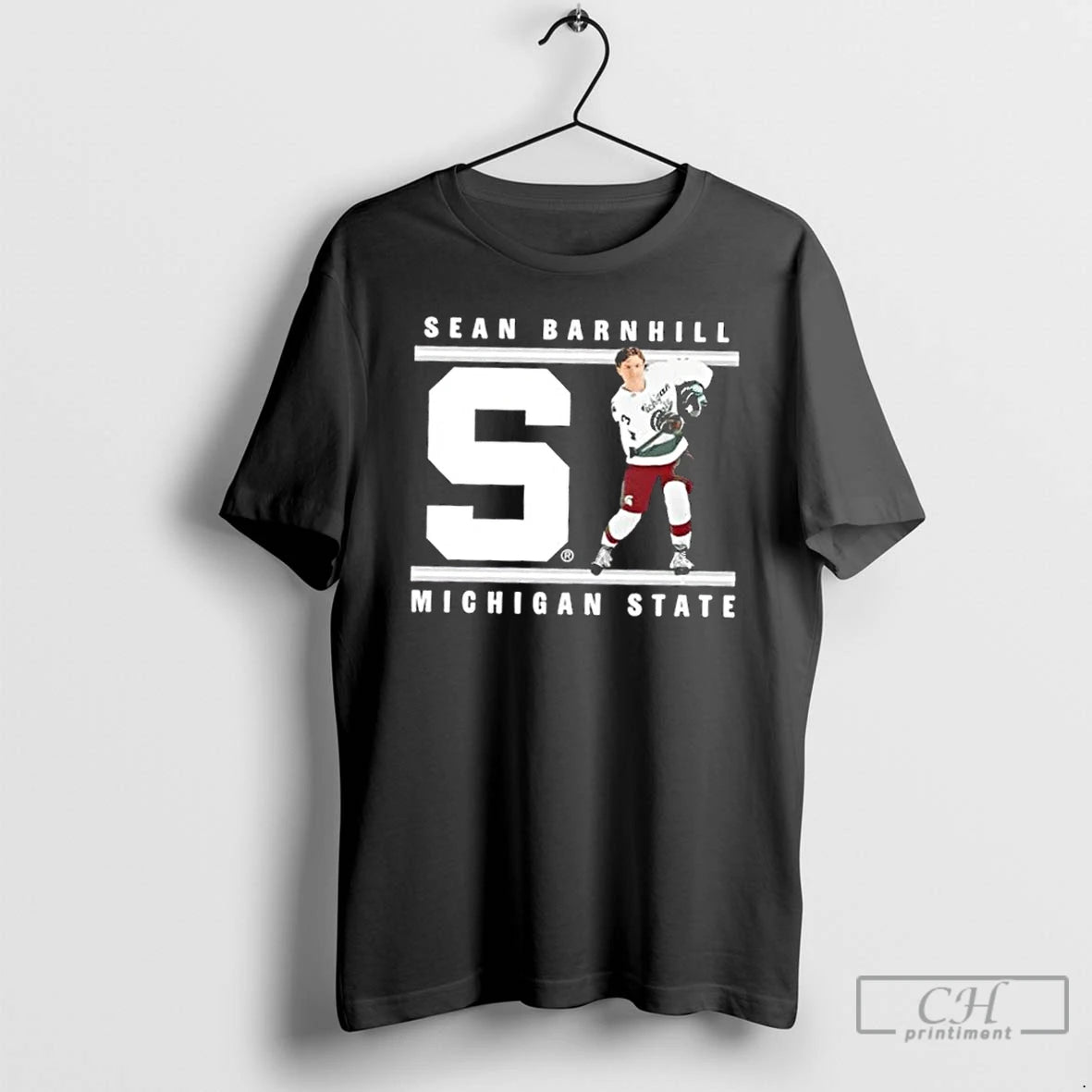 Classic Sean Barnhill Michigan State Forest Green Letter